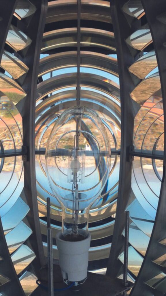 Sistema óptico del faro