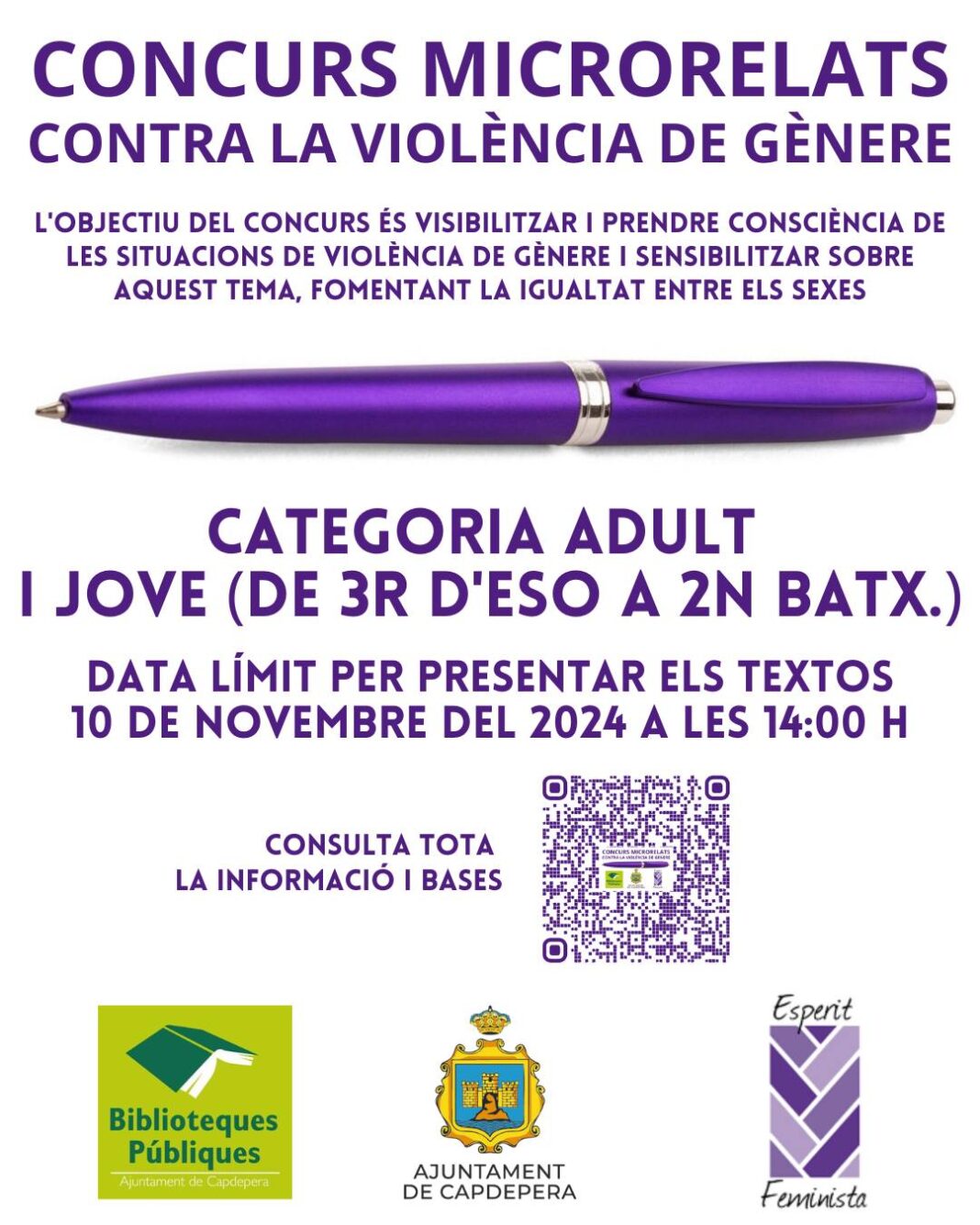 Cartel concurso mcrorrelatos conta la violencia de género